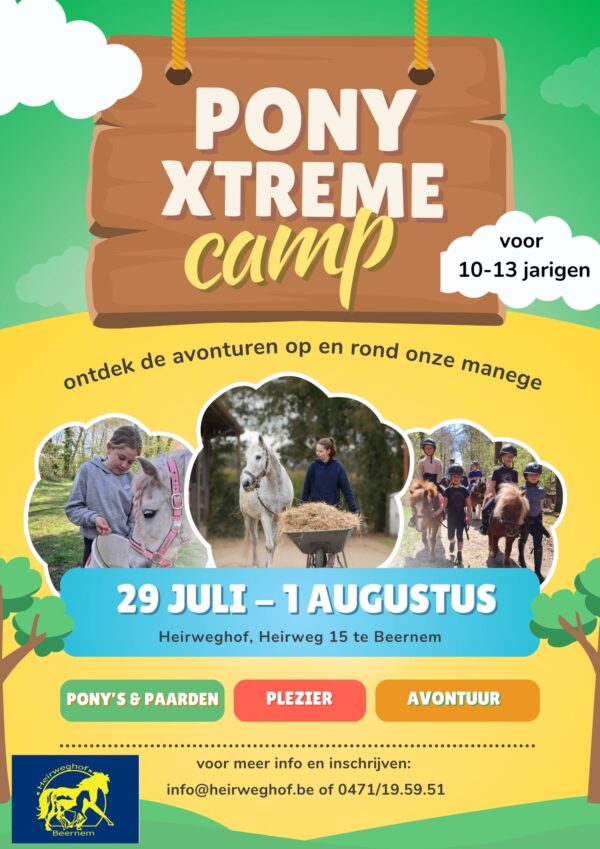 Pony X-treme kamp 29 juli-1 augustus 2025